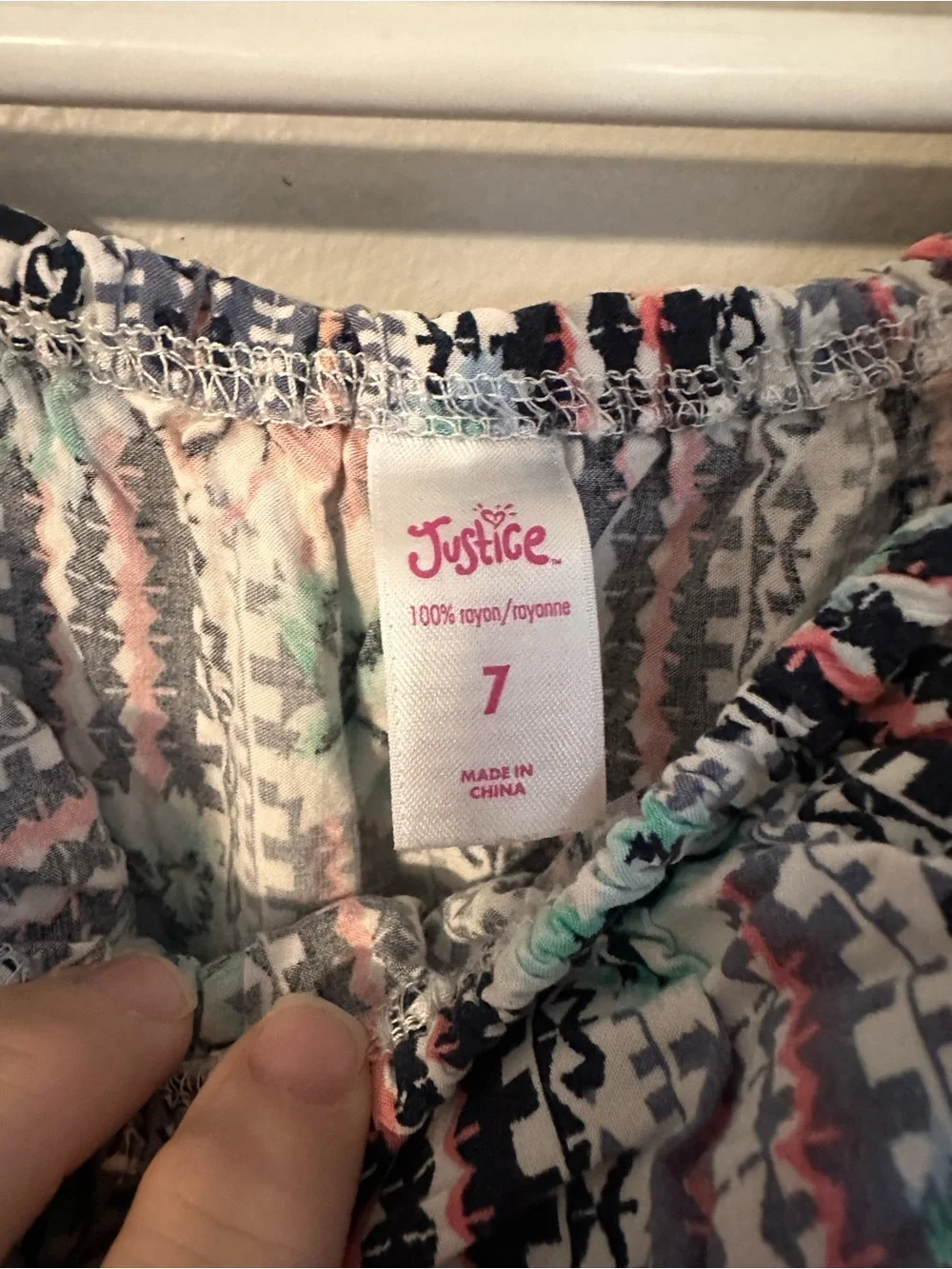 Justice Girls Capri Length Romper size 7